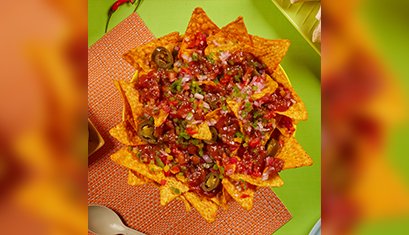 Corny the Chimp Presents Mexican Nacho Chaat Platter