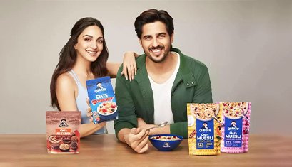 Quaker Welcome Kiara Advaani & Sidharth Malhotra as brand Ambassadors