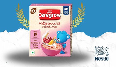 Nestle India launched a new Ceregrow version with no refined sugar