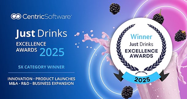 Centric solutions for food & beverage have won the Just Drinks Awards for Innovation, M&A, Product Launches, R&D and Business Expansion