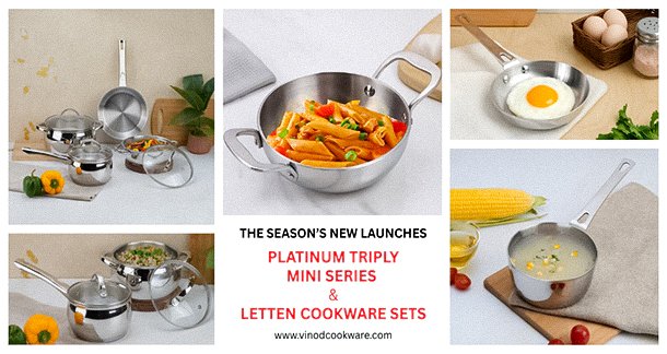 Vinod Intelligent Cookware Expands Portfolio with New Launches: Platinum Triply Mini Series and Letten Stainless Steel Sets