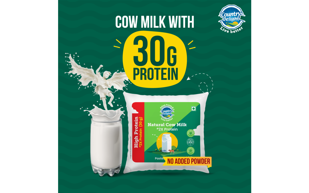 Country Delight Launches High Protein Cow Milk with 2X (30g) Protein — A Game-Changer in India’s Protein Revolution