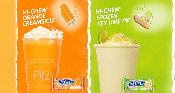HI CHEW and FiiZ dessert inspired dirty sodas summer beverage launch image